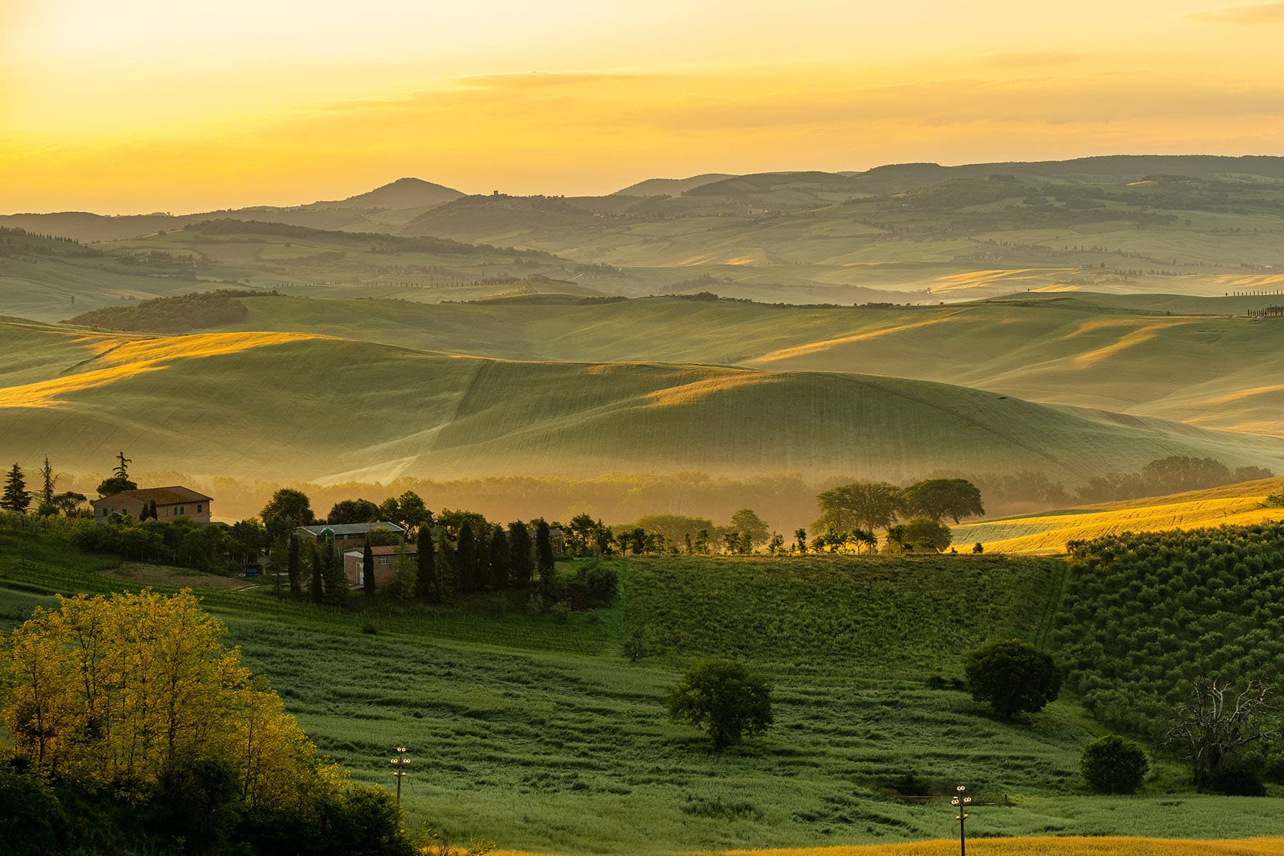 vacker natur på Italiens landsbygd