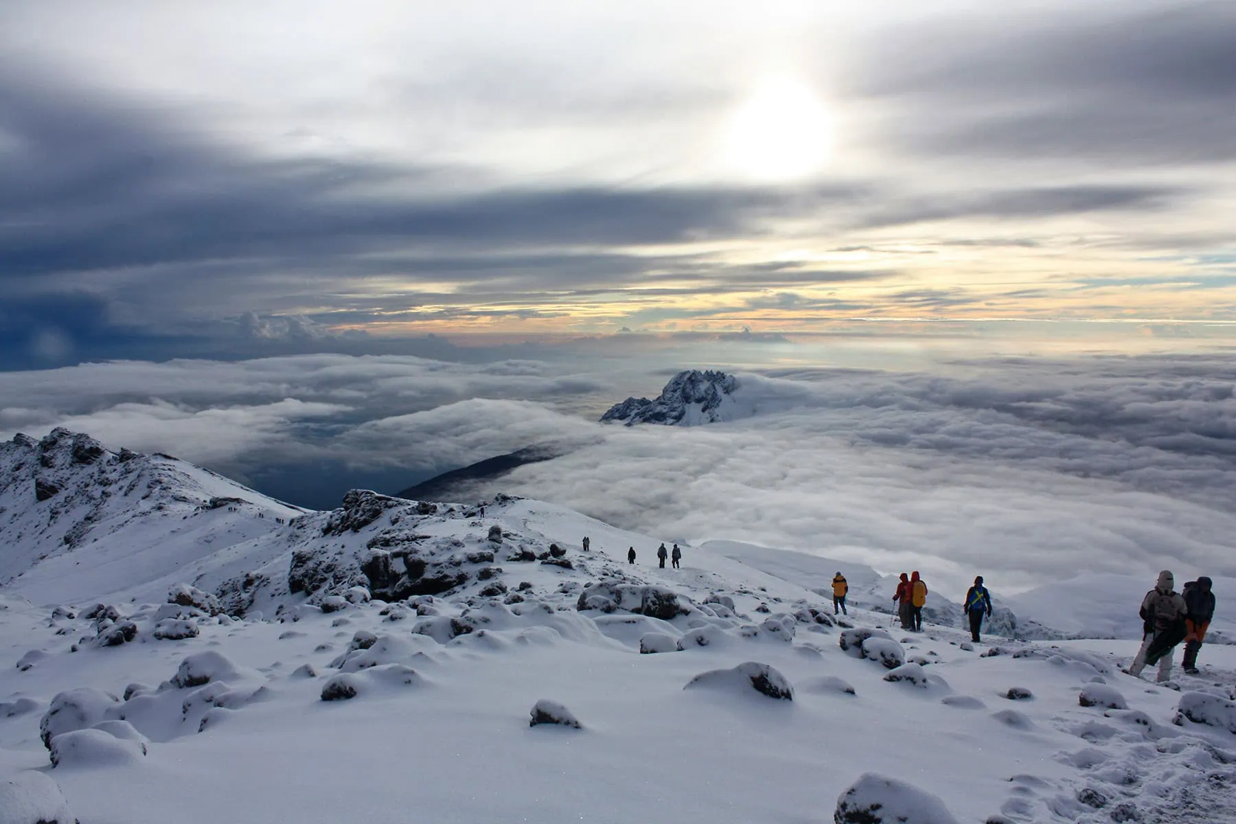 snötäckt Kilimanjaro